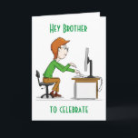"40:e BIRTHDAY FOR MY BROTHER"-kort Kort<br><div class="desc">HOPPAS ATT DU VILL HA DET HÄR COOLAN. ÄNDRA DET TILL KOSTYM TILL DINA BEHOV PÅ INSIDAN OCH UTANFÖR! TACK FÖR ATT STOPPA MED EN AV MINA 8 LAGRAR!!</div>
