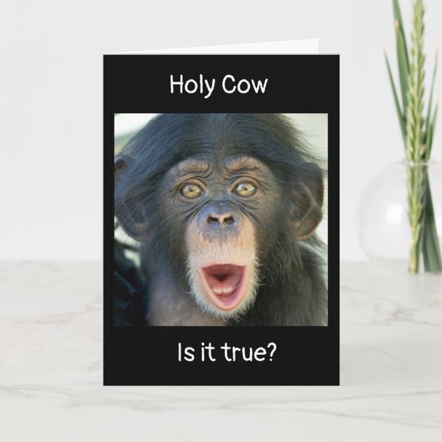 "40:e BIRTHDAY ÖNSKEMÅL" FRÅN ÖVERPRISED MONKEY Kort (Framsida)