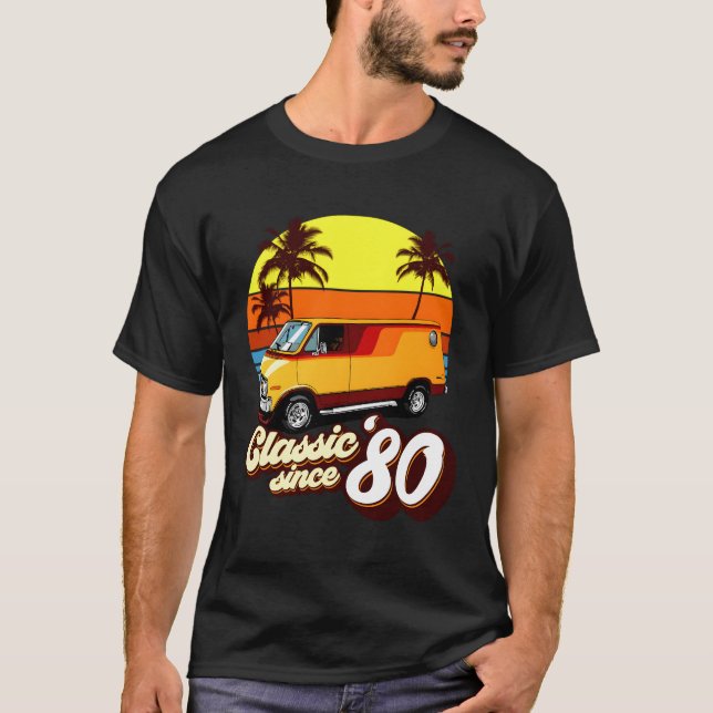 40:e Boogie Van sedan 1980 T Shirt (Framsida)