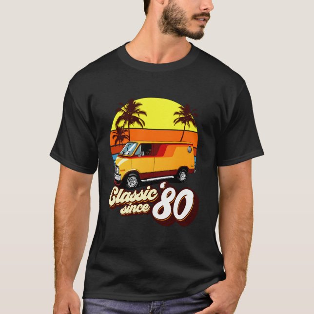 40:e Boogie Van sedan 1980 T Shirt (Framsida)