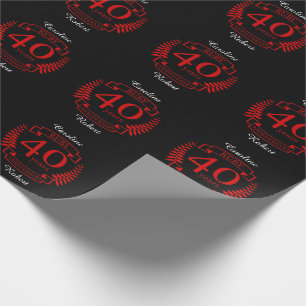 40:e Bröllop ANNIVERSARY RUBY Presentpapper