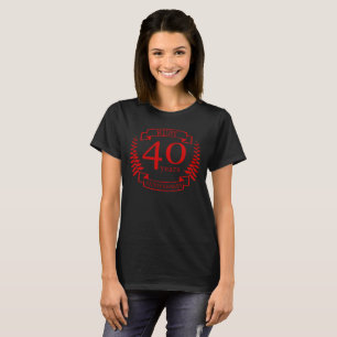 40:e Bröllop ANNIVERSARY RUBY Tee