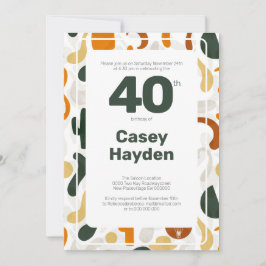 40:e cowboy western stil hatt kaktus inbjudningar