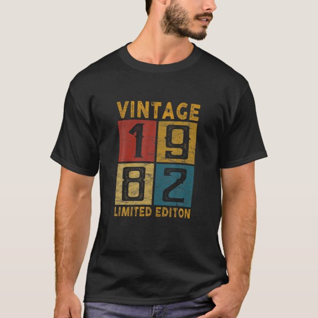 40:e födelsedag 1982 Född 1982 40 år gammal T Shirt (Framsida)