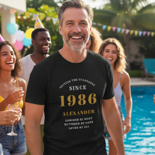 40:e födelsedag 1986 Personligens anpassade namn s T Shirt