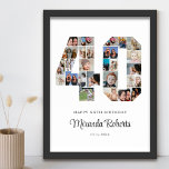 40:e födelsedag 40-Anpassningsbars fotokollage Poster<br><div class="desc">Fira 40-årsdagen med den här personligen poster 40 fotokollage. Anpassadets gåva är också perfekt för bröllop-årsdagen. Det är ett underbart sätt att visning värdefulla minnen från ditt bröllop och gifta liv. Poster innehåller en samling foton som fångar in dessa speciella ögonblick och kan anpassas med namn, födelsedatum eller årsdatum. Det...</div>