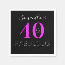 40:e födelsedag 40 Personlig näsa Rosa