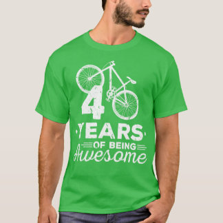 40:e födelsedag Bike Funny MTB T Shirt
