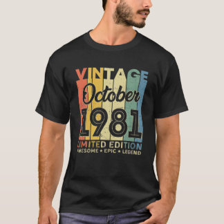40:e födelsedag Dekorationen oktober 1981 Manar Kv T Shirt