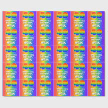 40:e födelsedag: färgfull, Roligt Rainbow Mönster