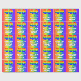 40:e födelsedag: färgfull, Roligt Rainbow Mönster  Presentpapper