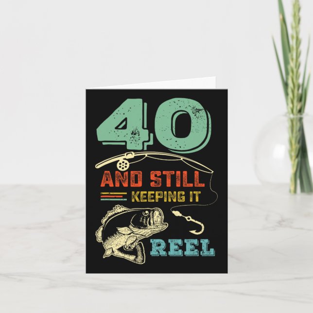 40:e födelsedag Fiske efter 40 fiskare Manar Pu Kort (Framsida)