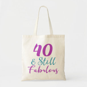 40:e födelsedag fortfarande uppsvälld tygkasse