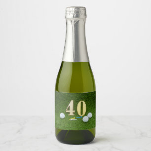 40:e födelsedag Golf boll med T golf