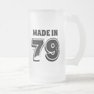 40:e födelsedag i Mugg, 79:e Modern Typograf Frostat Ölglas