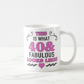 40:e födelsedag kaffemugg