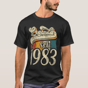 40:e födelsedag: Kvinnlig utformning 40 år 1983 de T Shirt