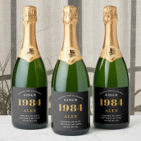 40:e födelsedag Namn 1984 Svarta Guld-Elegantens C
