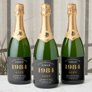 40:e födelsedag Namn 1984 Svarta Guld-Elegantens C