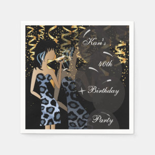 40:e födelsedag Party Bash Mall DIY Pappersservett