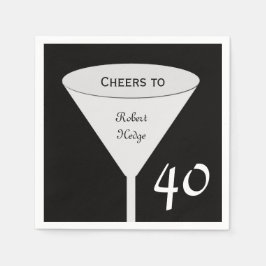 40:e födelsedag Party Pappra blöjor Pappersservett