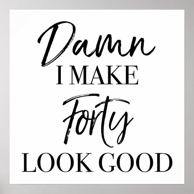 40:e födelsedag poster (Framsidan)