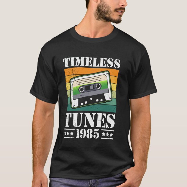 40:e födelsedag TIMELESS TUNES 1985 Goldies 40 Yea T Shirt (Framsida)