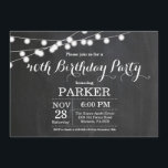 40:e födelsedagarinbjudan: kalkpanel inbjudningar<br><div class="desc">40:e födelsedagsinbjudan med Ljus Chalkboard-bakgrund. 13:e 15:e 16:e 18:e 21:e 30:e 40:e 60:e 70:e 80:e 90:e 100:e,  oavsett ålder. Om du vill göra ytterligare anpassningar klickar du på knappen "Anpassa" och användor verktyg som är utformat för att ändra mallen.</div>