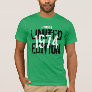 40:e födelsedagen 1974 Begränsadare utgåvan Anpass Tee Shirt
