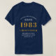 40:e födelsedagen 1983 Lägg till Namn T-Shirt (Design framsida)