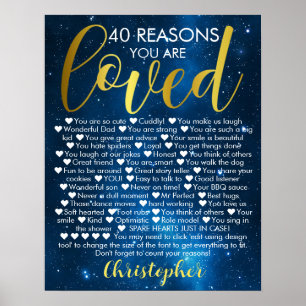 40:e födelsedagen 40 anledningar till att du är fö poster
