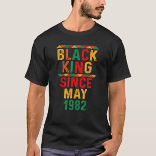 40:e födelsedagen 40 år svart Kung sedan maj 1982 T Shirt