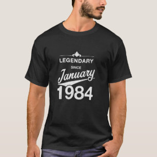 40:e födelsedagen 40:e årsdagen vid födseln i janu t shirt