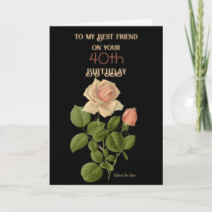 40:e födelsedagen Friend Hybrid Tea Ro Kort