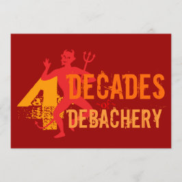 40:e födelsedagen - Helvetet om en partiinbjudan Inbjudningar