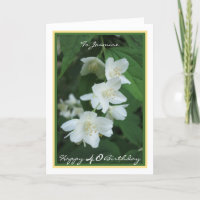 40:e födelsedagen: Jasmine Flowers Elegant Guld Ra