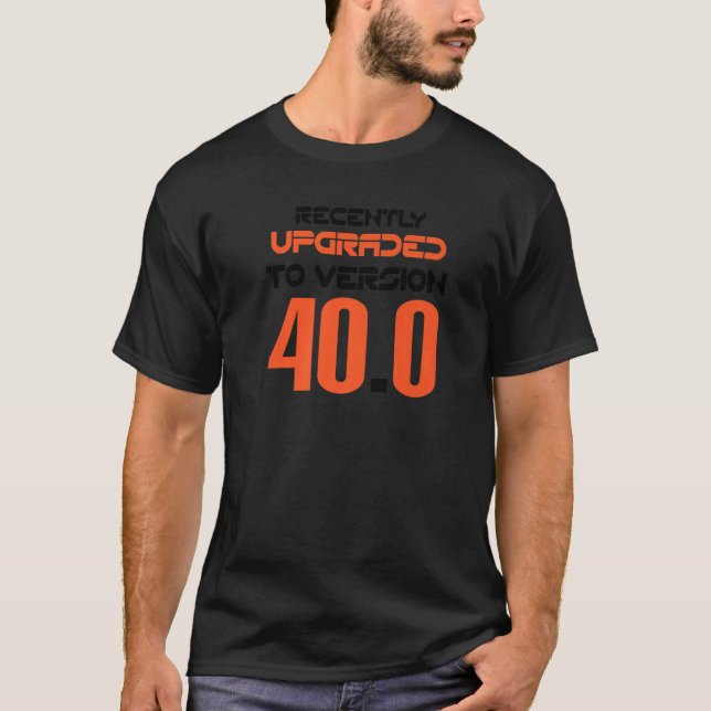 40:e födelsedagen kan 40-årsjubileet vara med dina t shirt (Framsida)