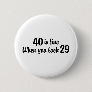 40:e födelsedagen knapp