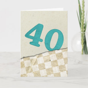 40:e födelsedagen kort