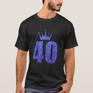 40:e födelsedagen Kung Queen-Royalet 40:e födelsed T Shirt