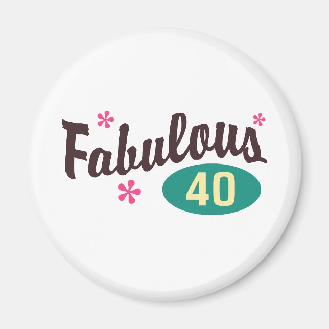 40:e födelsedagen magnet (Framsidan)