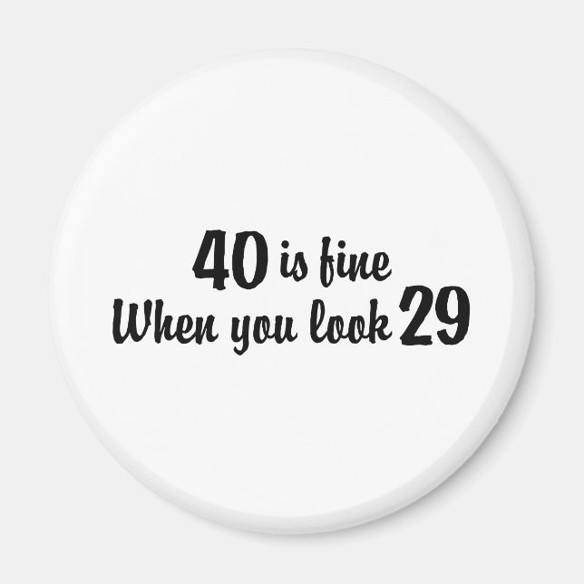 40:e födelsedagen magnet (Framsidan)