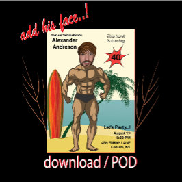 40:e födelsedagen Manar New Funny Bodybuilding Mus Inbjudningar