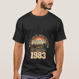 40:e födelsedagen november 1983 Vintage 40 år gamm T Shirt
