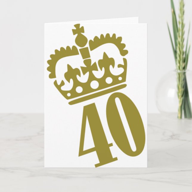 40:e födelsedagen - nummer - 40 kort (Framsida)