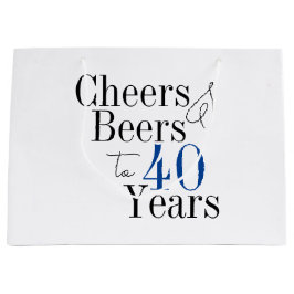 40:e födelsedagen Öl och Cheers Typography Party