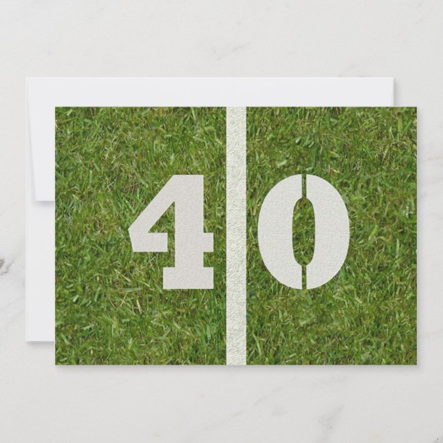 40:e födelsedagen Party! Anpassade för inbjudan (Framsida)