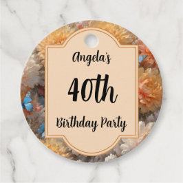 40:e födelsedagen Party Gåvor Etiketter
