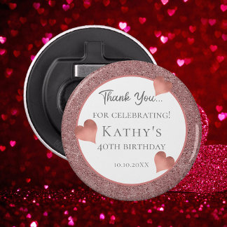 40:e födelsedagen Party Gift Deep Champaign Flasköppnare