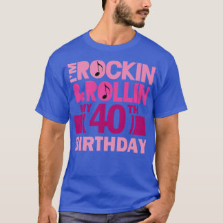40:e födelsedagen Sten och valsning T Shirt